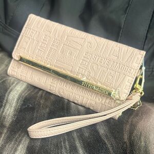 Steve Madden Blush Embossed Wristlet